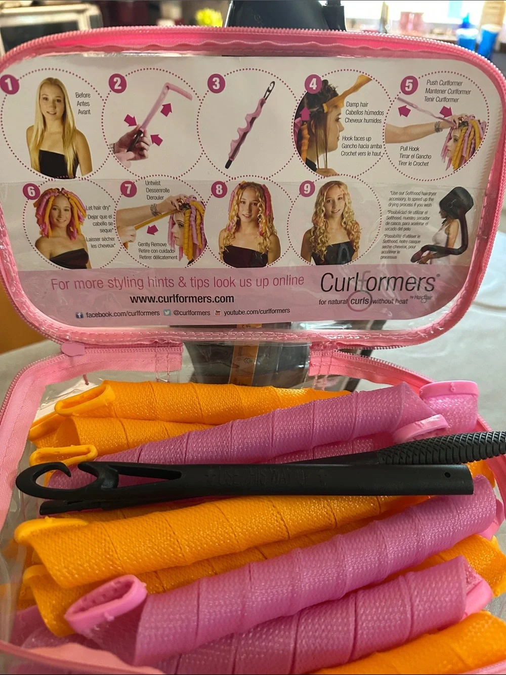 Curlformers Pink Styling Kit for Spiral Curls
